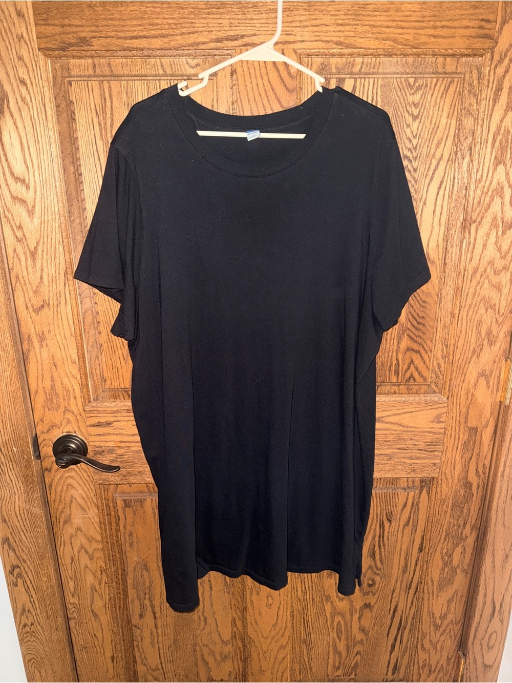 Old navy solid black T-shirt dress